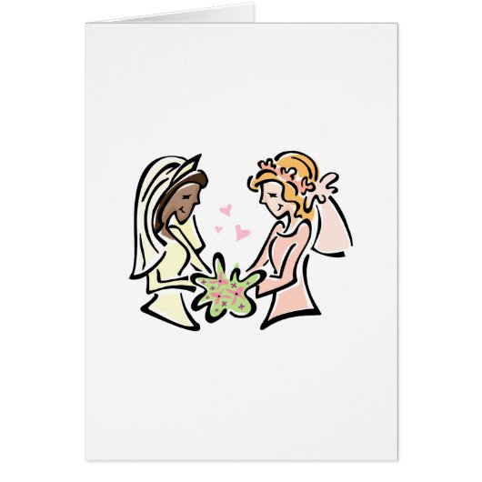 Mariage lesbien interracial (Devant)