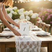 Mariage Libellule, numéro de table personnalisé