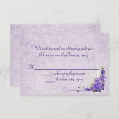 Mariage Lilacs RSVP (Devant / Derrière)