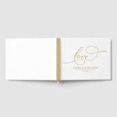 Mariage Livre d'hôtes Gold Foil Élégant Script (Complet)
