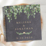 Mariage Livre d'hôtes Rustic Greenery Gold Botanic<br><div class="desc">Les clients Invitations de laisser leurs voeux aux jeunes mariés dans ce livre d'hôtes mariage à la fois moderne et rustique. Ce livre d'hôtes mariage de verdure présente d'élégants feuilles botaniques de verdure, ainsi que des noms et des dates personnalisés des mariés et des mariés. Visitez notre collection de mariages...</div>