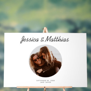 Mariage Livre d'invité Alternative Circle Photo