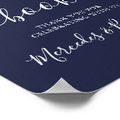 Mariage Livre d'or Signal moderne Script Marine Bl (Coin)