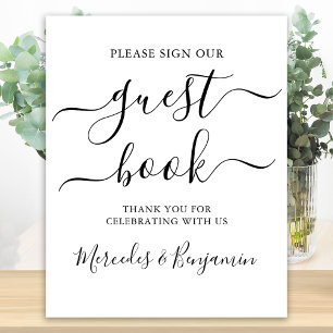 Mariage Livre d'or Signer Calligraphie moderne