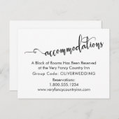 Mariage Logement Typographie Carte de boîtier (Devant / Derrière)