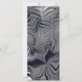 Mariage Logo Gris Jaune Simple Marbre Menu Dîner (Dos)