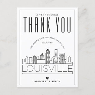 Mariage Louisville Merci de venir ! Carte postal