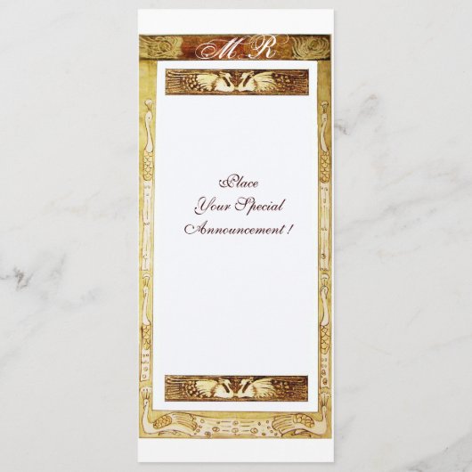 MARIAGE LOVE PEACOCK MONOGRAM Programme Brown (Dos)