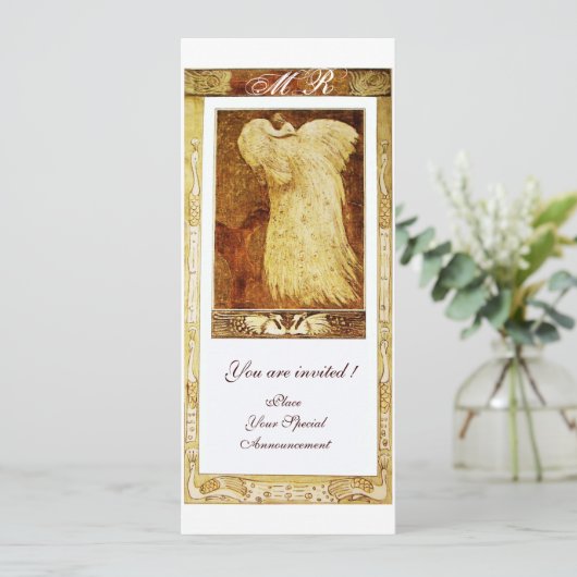 MARIAGE LOVE PEACOCK MONOGRAM Programme Brown (Debout devant)