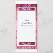 MARIAGE LOVE PEACOCK MONOGRAM rose blanc Programme (Dos)
