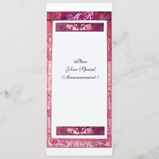 MARIAGE LOVE PEACOCK MONOGRAM rose blanc Programme (Dos)