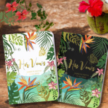 Mariage Luxueux Tropical Oiseau de Paradis Feuille