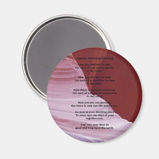 Mariage Magnet Apache Bénédiction Sentiment Pas De (Recto/Verso)