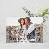 Mariage manuscrit Black Script Love and Merci (Debout devant)