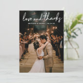 Mariage manuscrit de l'amour de script Merci (Debout devant)