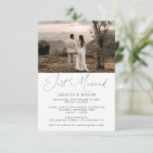 Mariage Marié Inviter Faire-part Eloped (Debout devant)