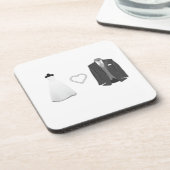 Mariage mariée et chambre robe Dessous de verre de (Côté gauche)