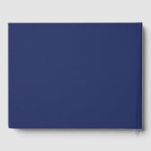 Mariage Marine Blue Slender Ampersand Gold Intials (Verso)