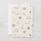 Mariage maritime nautique RSVP (Dos)