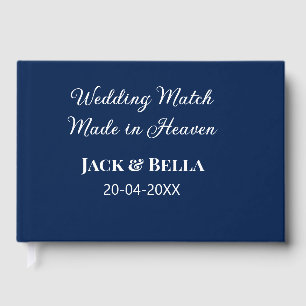 Mariage Match fait au ciel mariage faveurs bleu