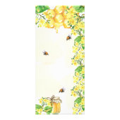 Mariage Menu bumble abeilles fleur de nid d'abeill (Dos)