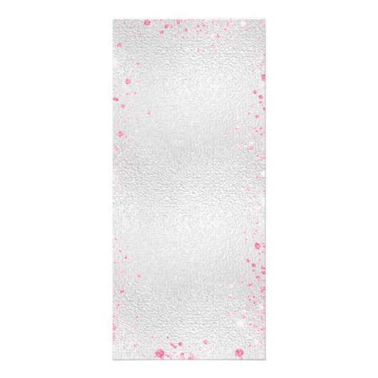 Mariage Menu flor rose argent (Dos)