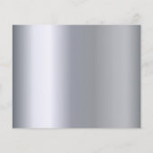 Mariage Menu flores bordeaux argent élégant (Dos)