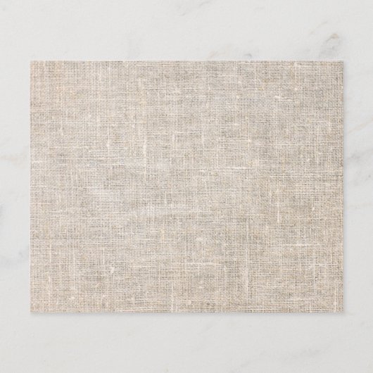 Mariage Menu flûte rose burlap Rustique (Dos)