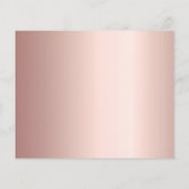 Mariage Menu pampas herbe rose or floral (Dos)