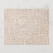 Mariage Menu Rustique burlap or florales (Dos)