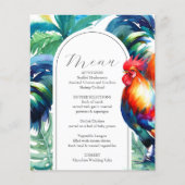 Mariage Menus Tropical Rooster Mariage (Devant)
