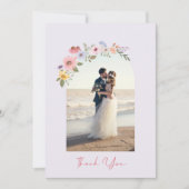 Mariage Merci Arch Fleurs sauvages photo (Devant)