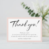 MARIAGE MERCI calligraphie encre noir rousse rose (Debout devant)