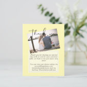 Mariage Merci Cartes Avec Photo Virtual Digital (Debout devant)