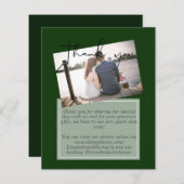 Mariage Merci Cartes Avec Photo Virtual Digital (Devant / Derrière)