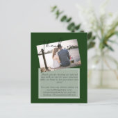 Mariage Merci Cartes Avec Photo Virtual Digital (Debout devant)