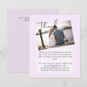 Mariage Merci Cartes Avec Photo Virtual Digital (Devant / Derrière)