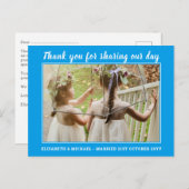 Mariage Merci Cartes Avec Photo Virtual Digital (Devant / Derrière)