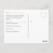 Mariage Merci Cartes Avec Photo Virtual Digital (Dos)