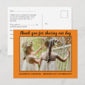 Mariage Merci Cartes Avec Photo Virtual Digital (Devant / Derrière)