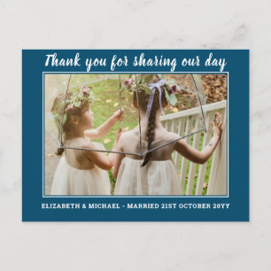Mariage Merci Cartes Avec Photo Virtual Digital