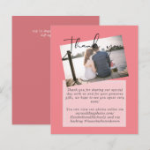 Mariage Merci Cartes Avec Photo Virtual Digital (Devant / Derrière)