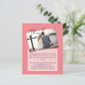 Mariage Merci Cartes Avec Photo Virtual Digital (Debout devant)