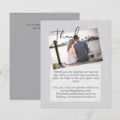 Mariage Merci Cartes Avec Photo Virtual Digital (Devant / Derrière)