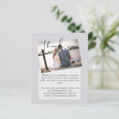 Mariage Merci Cartes Avec Photo Virtual Digital (Debout devant)