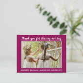 Mariage Merci Cartes Avec Photo Virtual Digital (Debout devant)