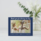 Mariage Merci Cartes Avec Photo Virtual Digital (Debout devant)