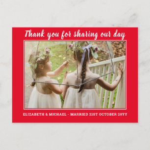 Mariage Merci Cartes Avec Photo Virtual Digital