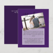 Mariage Merci Cartes Avec Photo Virtual Digital (Devant / Derrière)