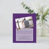 Mariage Merci Cartes Avec Photo Virtual Digital (Debout devant)